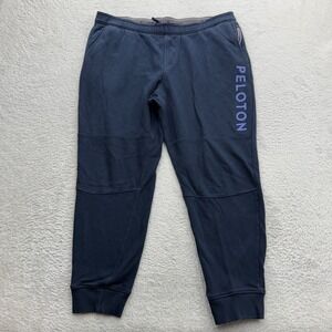 Fourlaps x Peloton Mens Navy Blue Tapered Jogger Sweatpants XL Logo Graphic